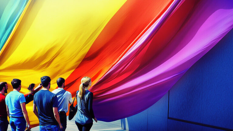 Freiheit, Rainbow-flag